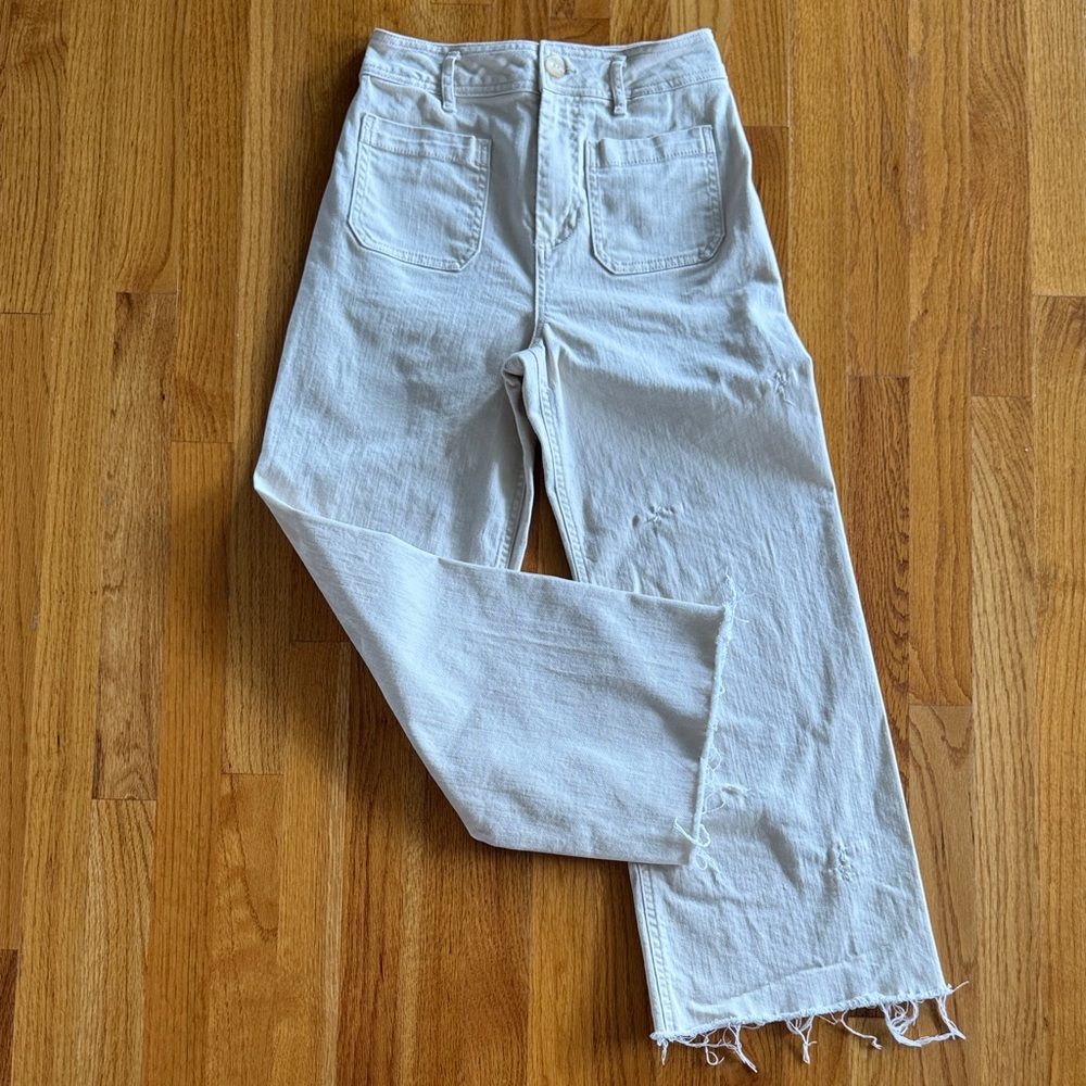 Every Cream distressed Boho Jeans 4 EUC
